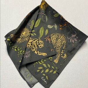 NWOT Echo Jungle Safari Black and Yellow Scarf